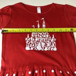 Disney Castle Disney Character Red Polka Dot Dress Size 4 - Rabbit Skins Brand